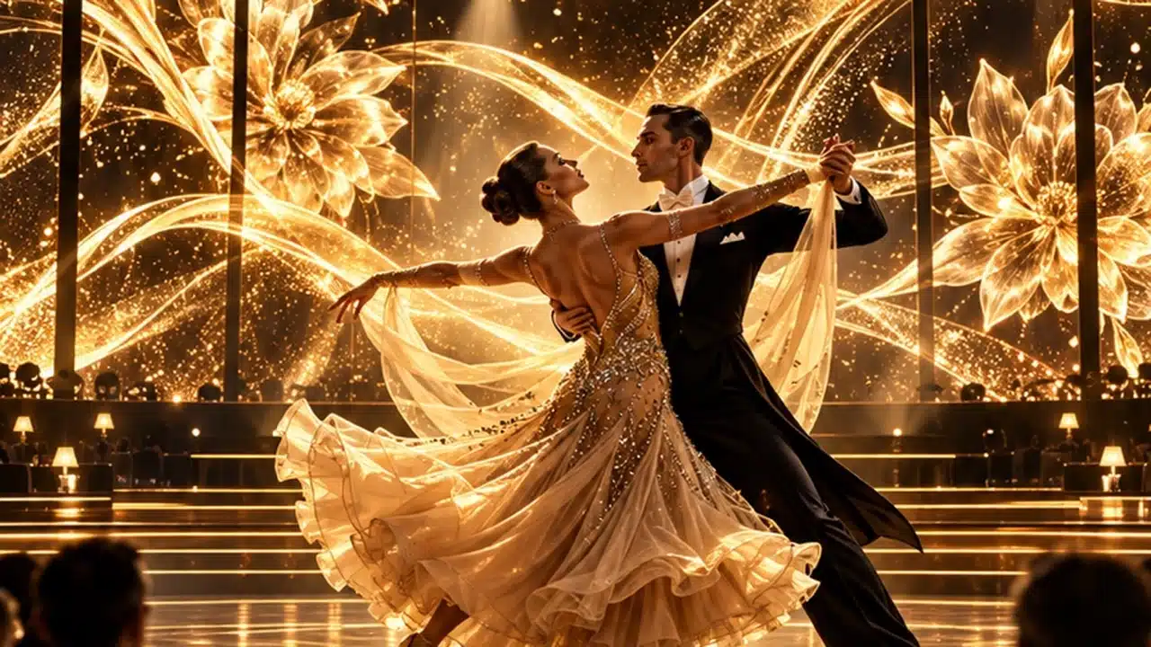 Ballroom performance LED wall visual