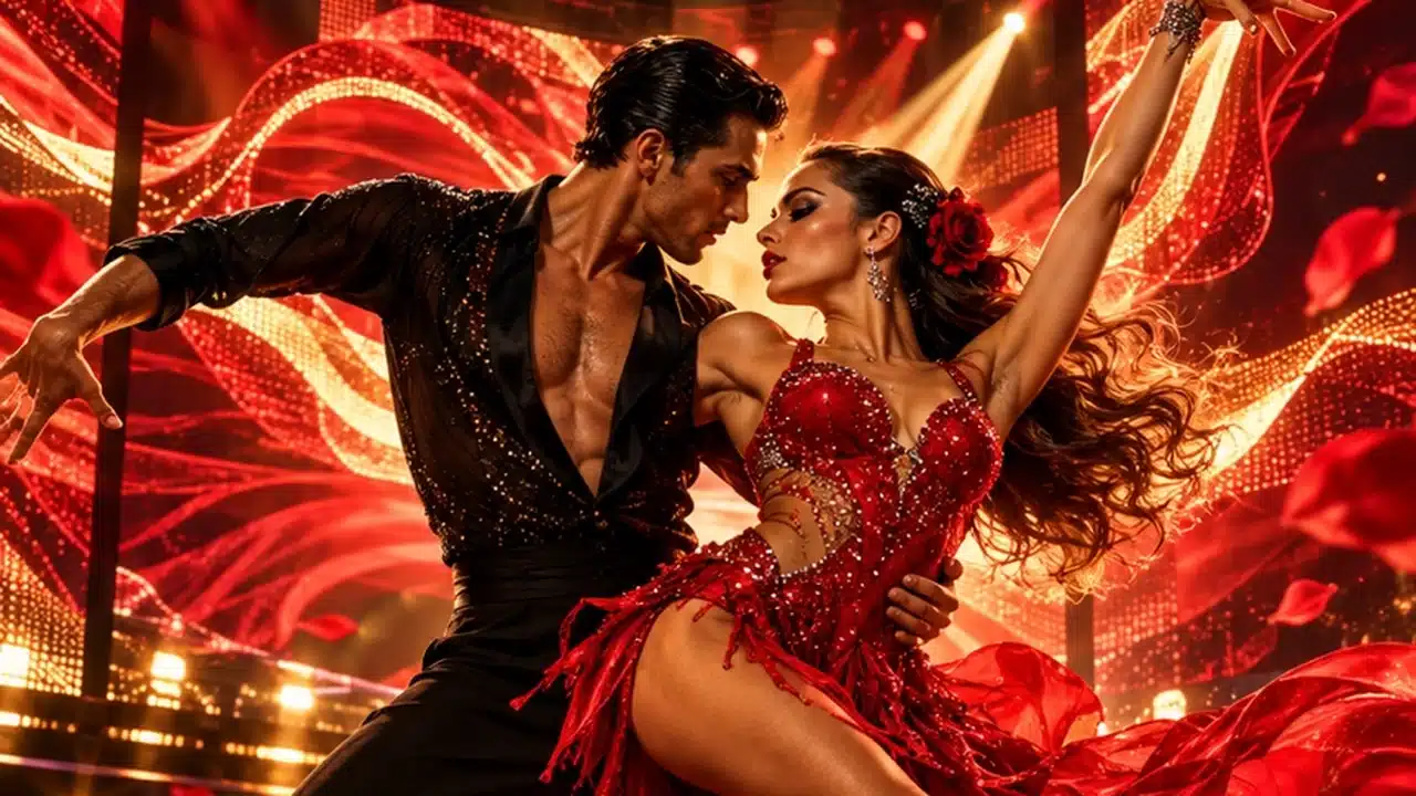 Latin performance LED wall visual